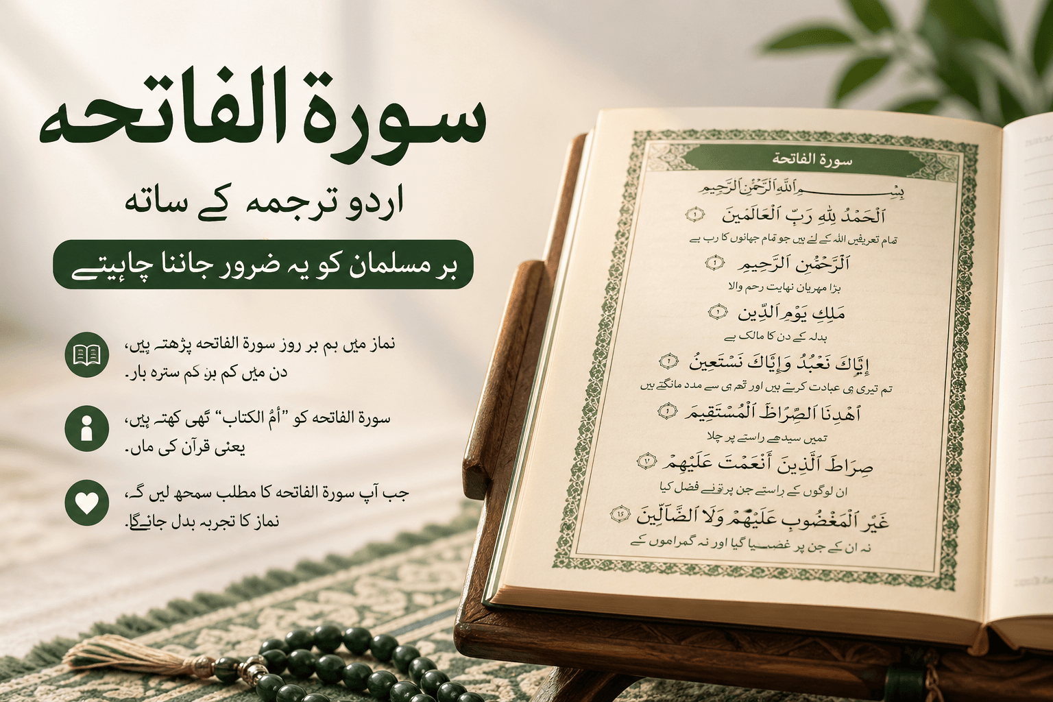 surah fatiha urdu translation